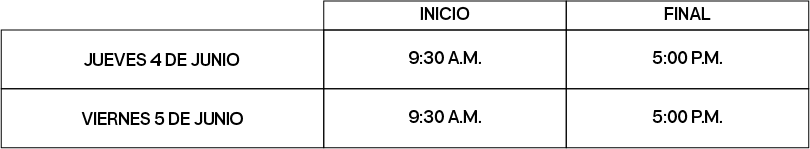 Horario del retiro pastoral